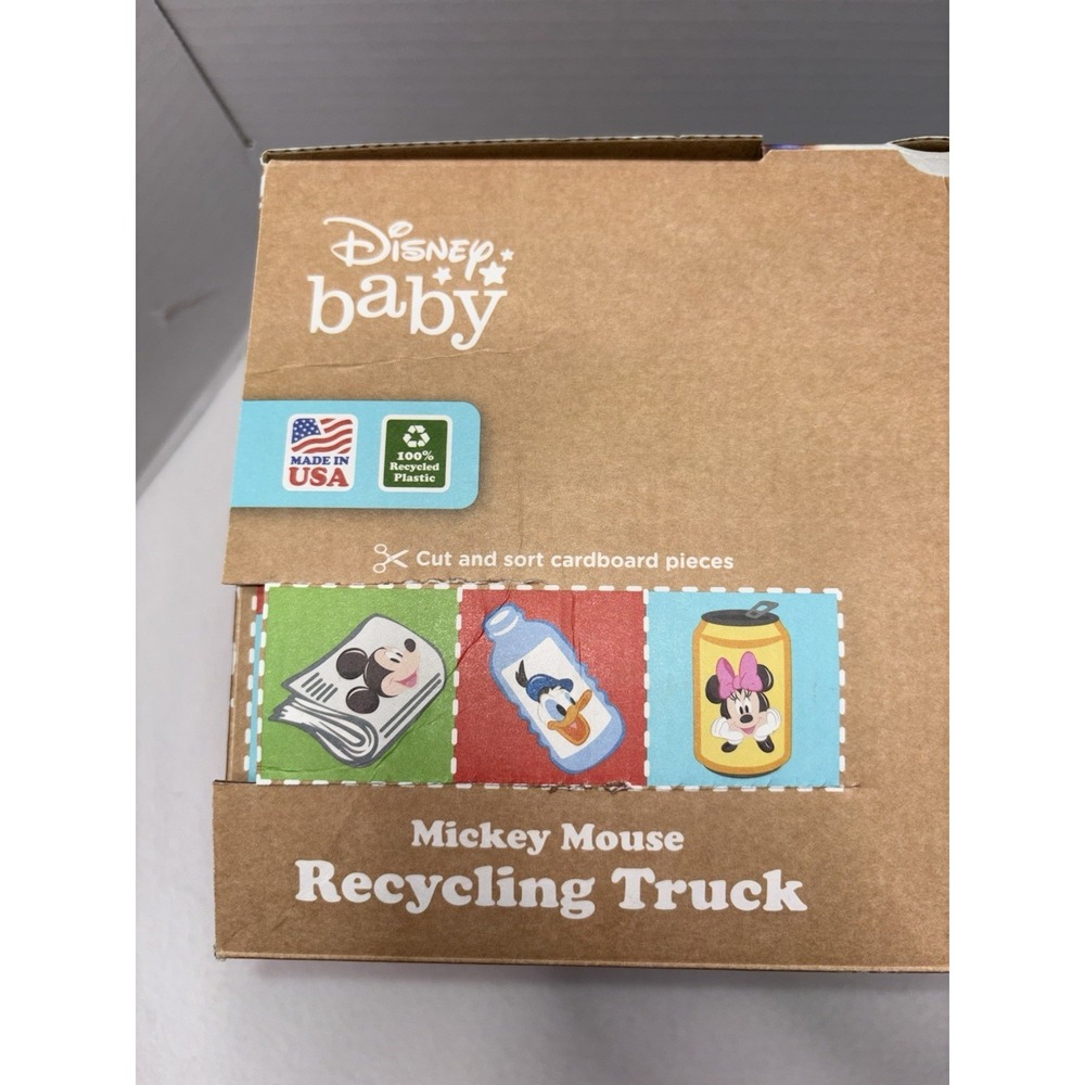 Disney Baby Green Toys Mickey Mouse Recycling Truck - NEW NIB Eco-Friendly Toy - Picture 6 of 9